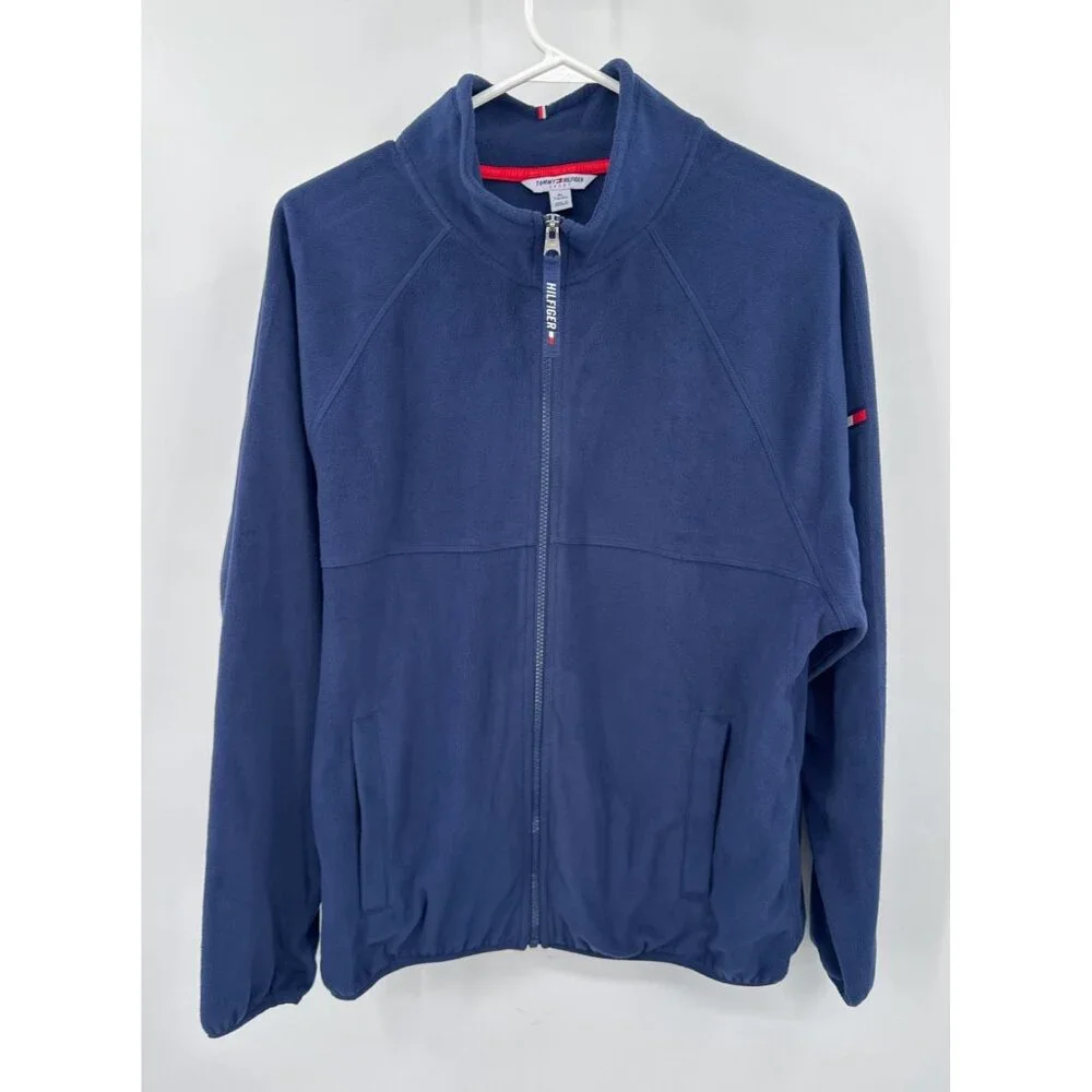 Tommy Hilfiger 1/4 Zip Pullover Blue Men's Size XL Fleece‎
